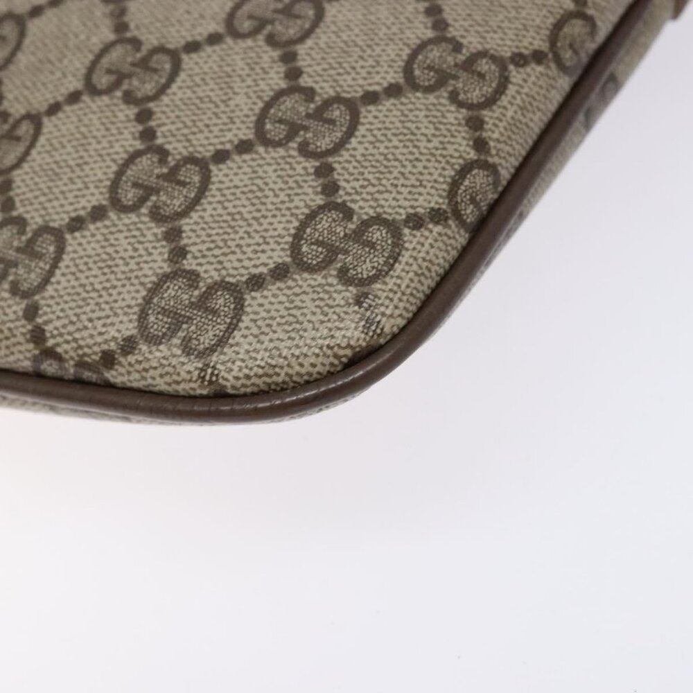 Authentic GUCCI GG Supreme Web Sherry Line Bag PVC Beige Gold 98 02 047 - Picture 7 of 16